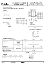 Datasheet KRC657E manufacturer KEC